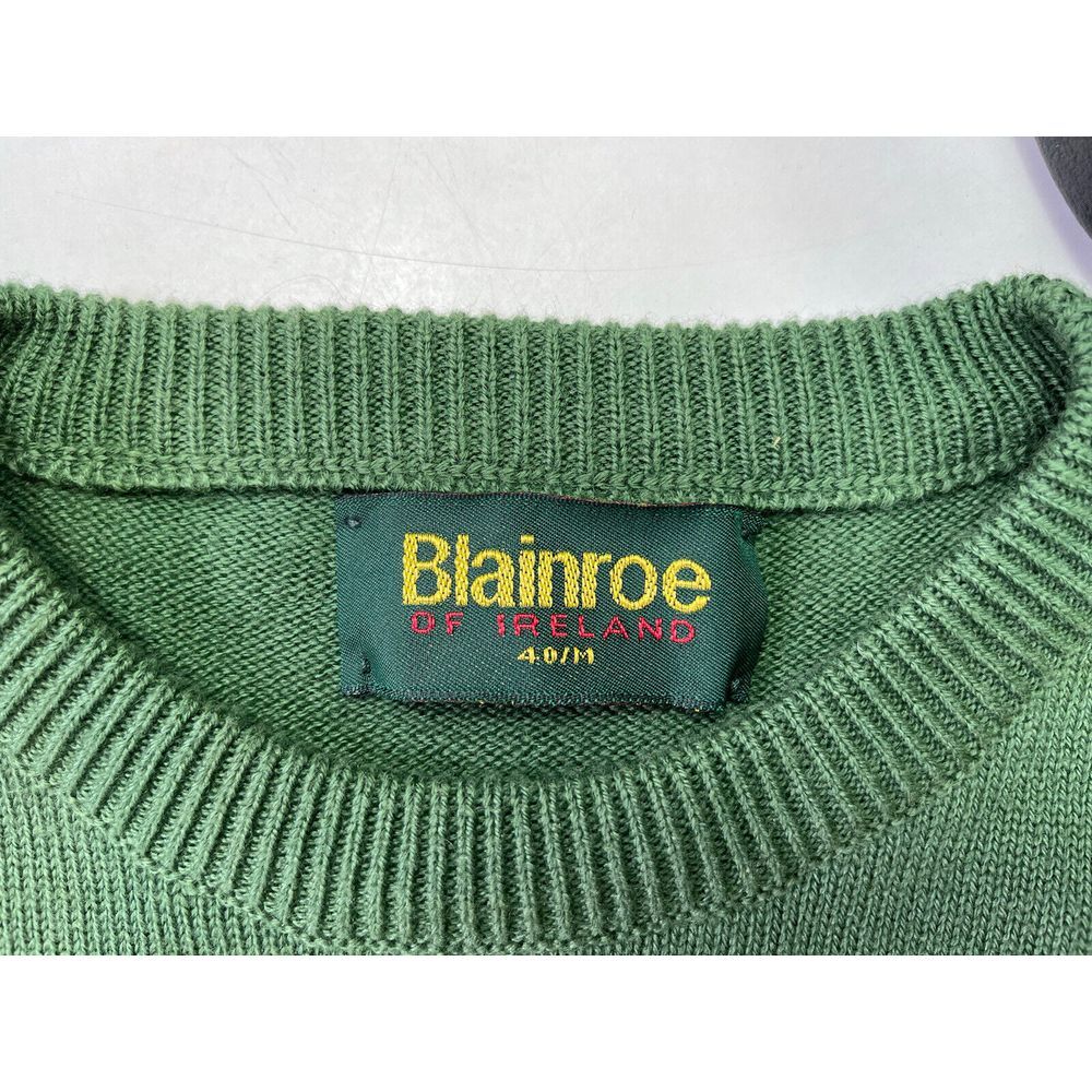 BLAINROE of IRELAND Mens Sweater Sz 40‎ Medium Crewneck Wool & Cotton - Picture 7 of 8
